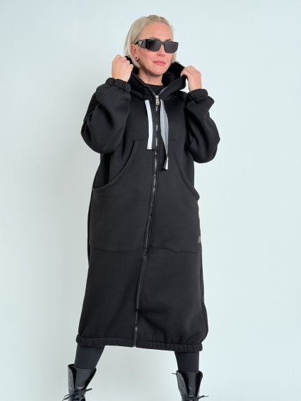 Čierna mikina kardigan STILL