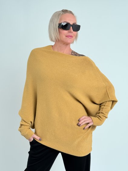 Horčicový sveter BOLT