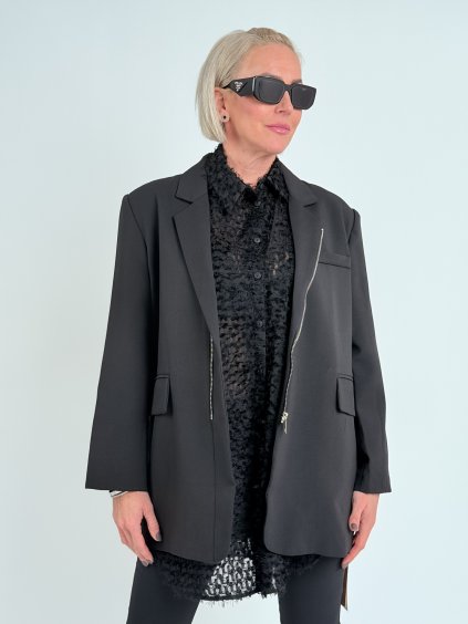 Čierna bunda ANTIQUE