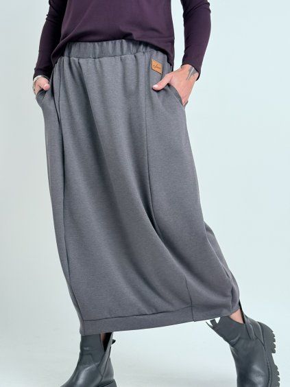 Antracitová sukňa LAVI