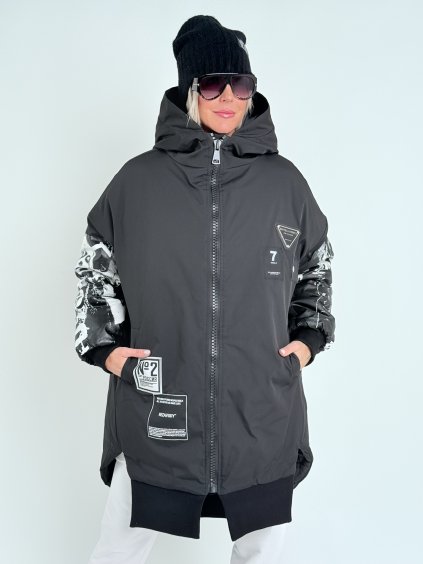 Čierna bunda VENETA