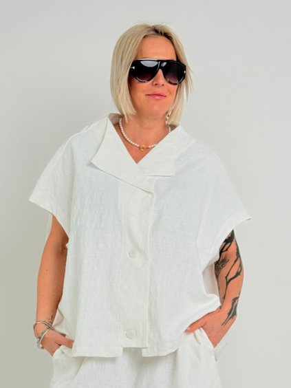 Krémová vesta BENJI