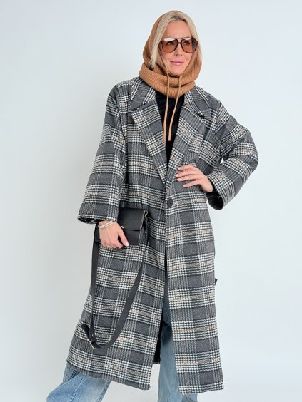 Károvaný kabát TIME