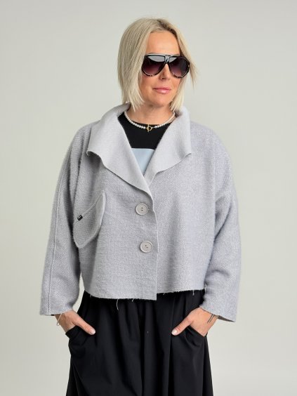 Svetlosivá bunda HELIUM