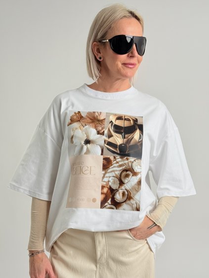 Biela košeľa BEIGE