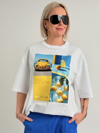 Biele tričko YELLOW