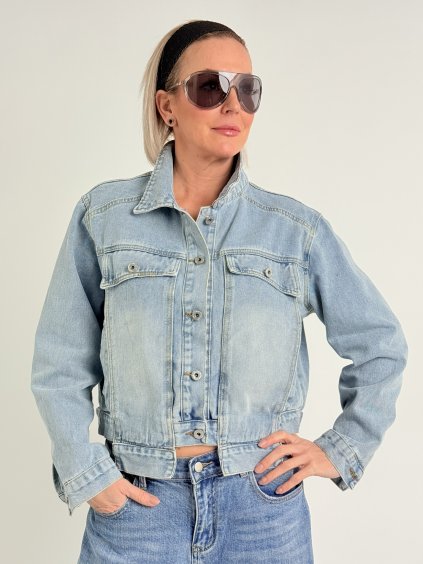 Modrá džínsová bunda DENIM