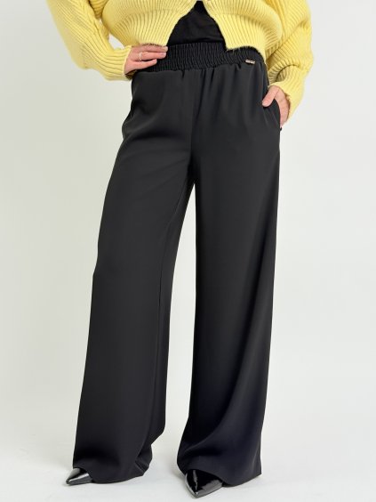Čierne široké nohavice MOMENT