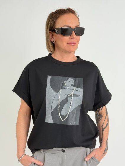 Čierne tričko DALIDA