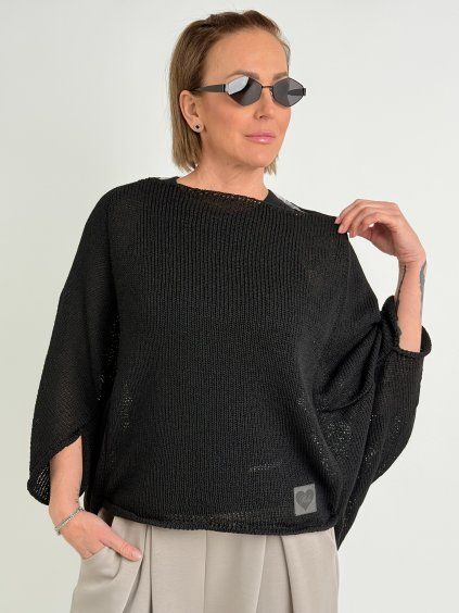 Čierny sveter POLA