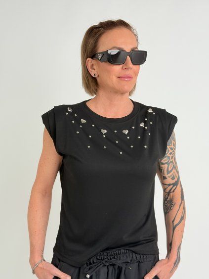 Čierne tričko PLACE