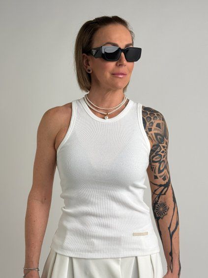 Krémové tielko EDMOND 7622