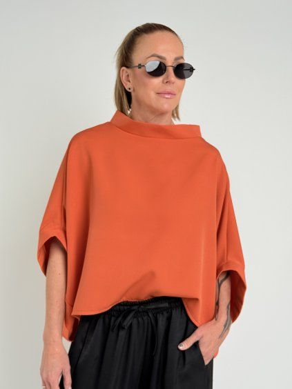 Oranžová tunika KIMONO