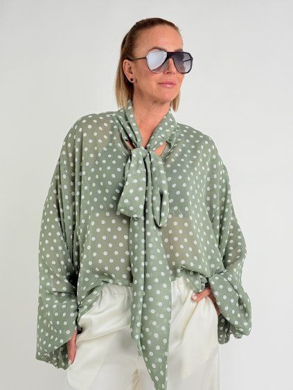 Khaki košeľa DOTS