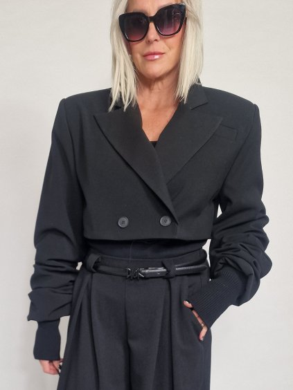 Čierna bunda JASMIN