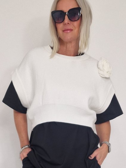 Krémová vesta LILI