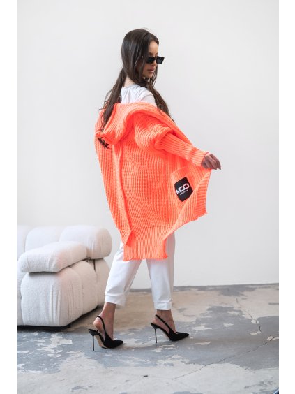 Neónový marhuľový sveter NIE