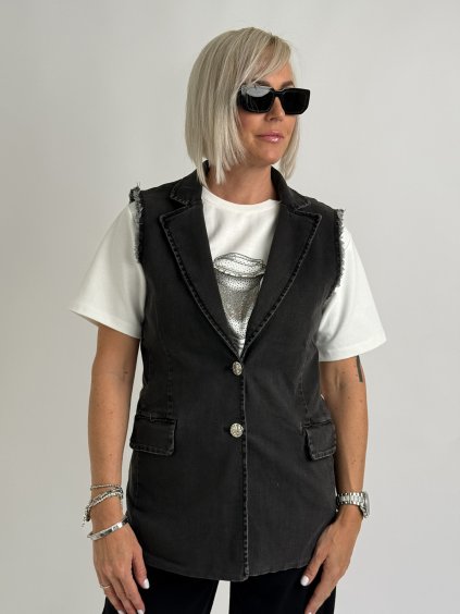 Antracitová vesta Adonis