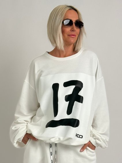 Mikina SEVENTEEN (Farba Smotanová, Veľkosť oblečenia UNI S-XL)