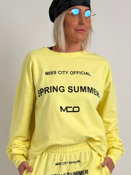 Žltá mikina SPRING (Farba Žltá, Veľkosť oblečenia UNI S-XL)