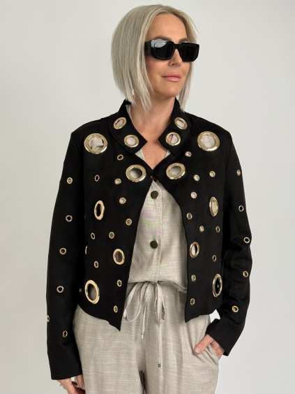 Čierno-zlatá bunda Kylie