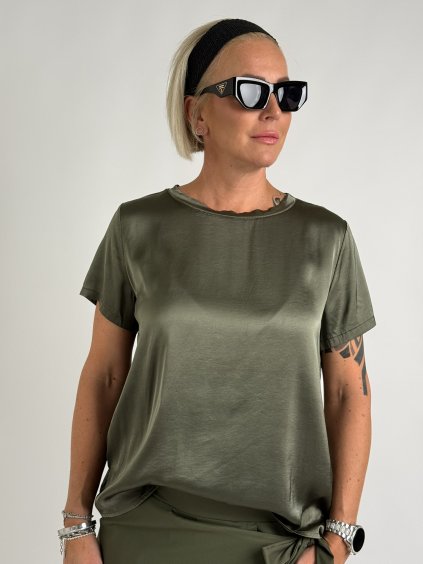 Khaki tričko Patrizia