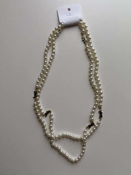 Perlový náhrdelník ERLY (Farba Biela, Varianty A)