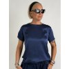 Tmavomodré tričko PATRIZIA (Farba Tmavomodrá, Veľkosť oblečenia UNI XS-L)