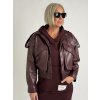Kožená bunda Bordeaux Moly