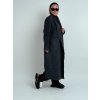 Minimalistický antracitový kabát