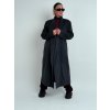 Minimalistický antracitový kabát