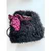 Kožušinová taška TEDDY (Farba Čierna)