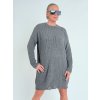 Antracitové svetrové šaty ROSS