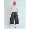 Antracitové široké nohavice SAMUEL