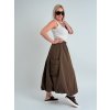 Hnedá sukňa RUBBE