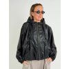 Čierna kožená bunda ROLAND