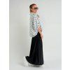 Čierno-biela tunika KIMONO