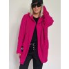 Fuchsiový sveterový kardigan NOT (Farba Fuchsia, Veľkosť oblečenia UNI S-XL)