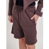Hnedé bermudy BIELEJ farby