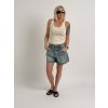 Modré džínsové šortky ZAYA (Farba Modrá, Veľkosť oblečenia S)