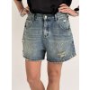 Modré džínsové šortky ZAYA (Farba Modrá, Veľkosť oblečenia S)