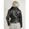 Čierna kožená bunda Fler