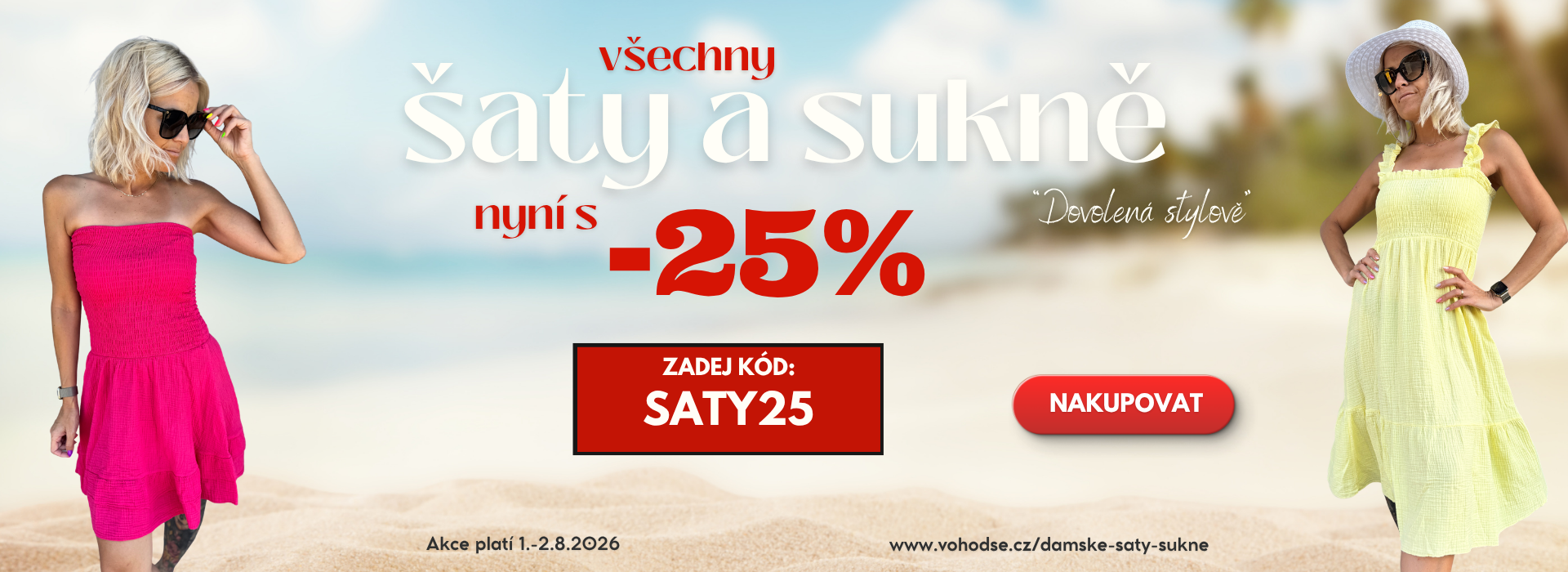 Šaty a sukně -25% sleva