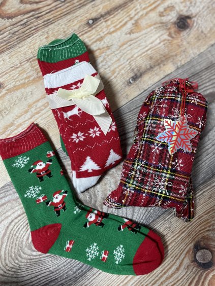 Vánoční pytlík s ponožkami - PÁNSKÉ