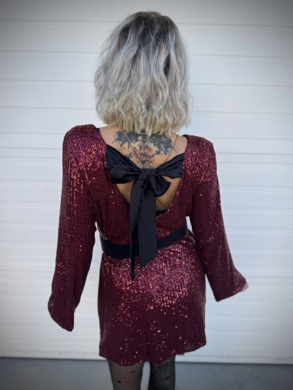 dámské šaty s mašlí