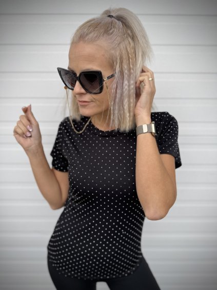 dámské triko s kamínky