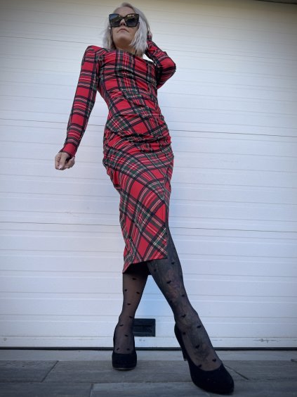 dámské kárované šaty