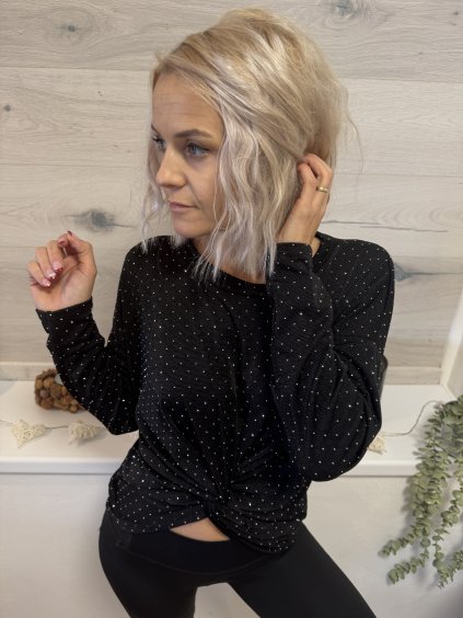 dámská halenka zdobena kamínky