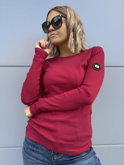 dámské vroubkované triko