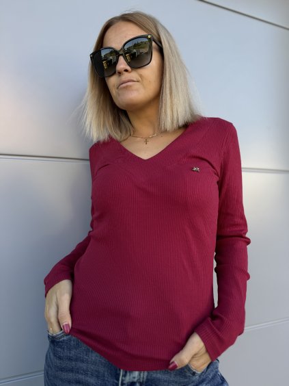dámské vroubkované triko